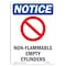 Signmission OSHA Notice Sign, 14" H, 10" W, Rigid Plastic, Non-Flammable Empty Sign With Symbol, Portrait OS-NS-P-1014-V-15063 - alternate 1